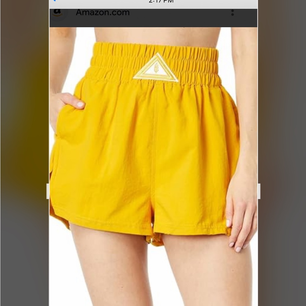 Free people next round shorts in swaying sunflower
